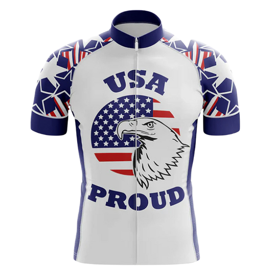 A cycling jersey that shows U.S.A. pride.