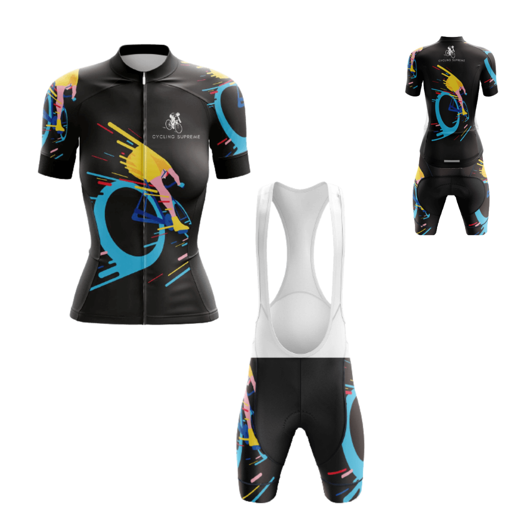 Women's cycling kit featuring a Riders design for dedicated and stylish rides.