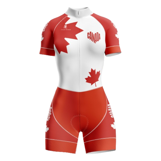 Canada Love themed women's triathlon suit | Cycling Supreme