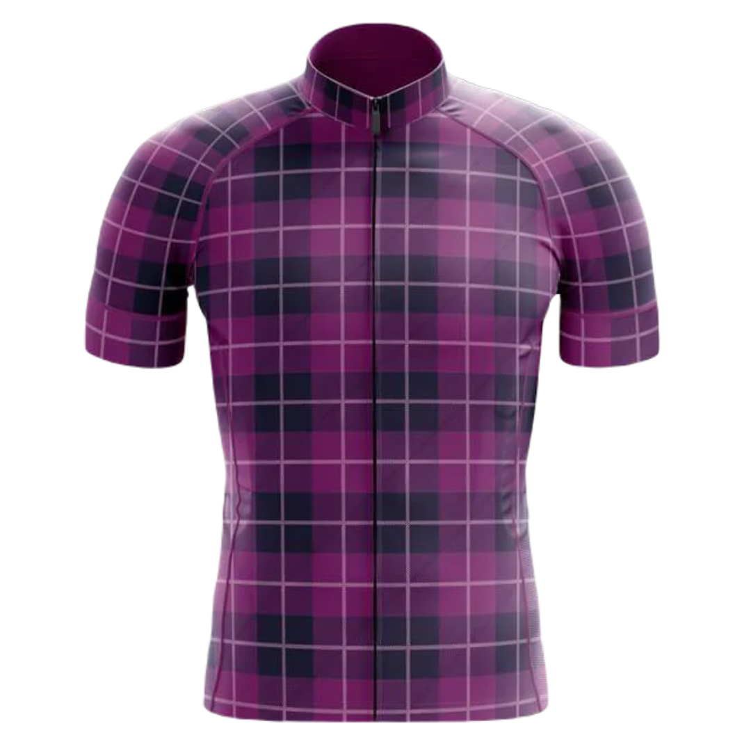 Checkered Cycling Jersey