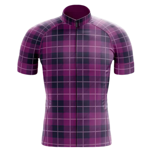 Checkered Cycling Jersey