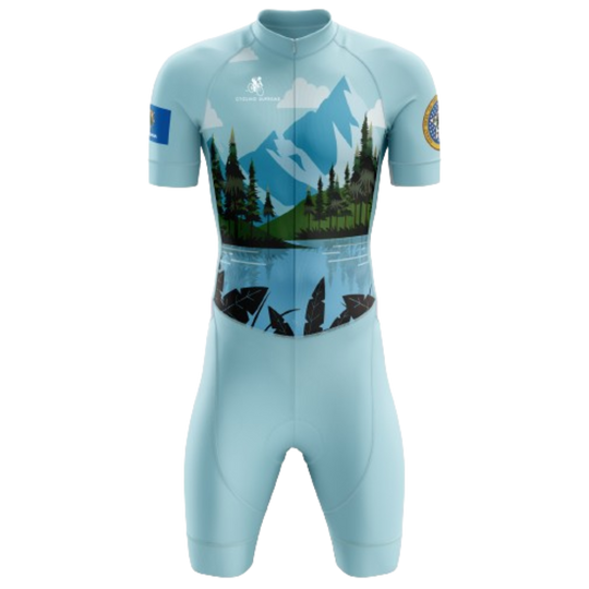 Mountain life triathlon suit for men.