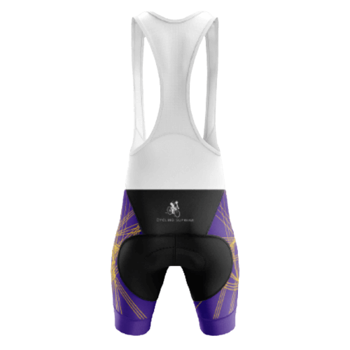 Purple/Gold Bib Shorts