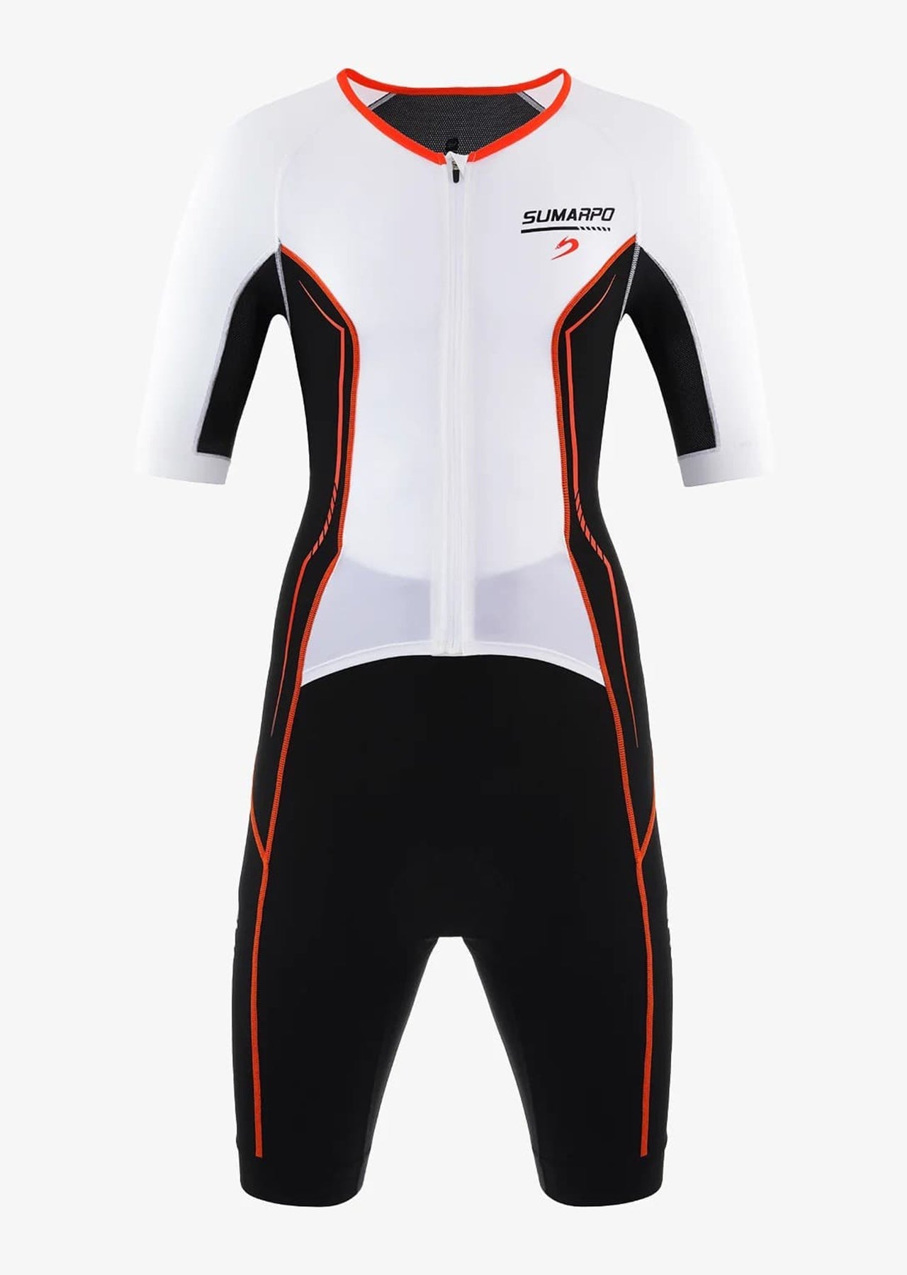 Sleek triathlon suit with performance-enhancing features