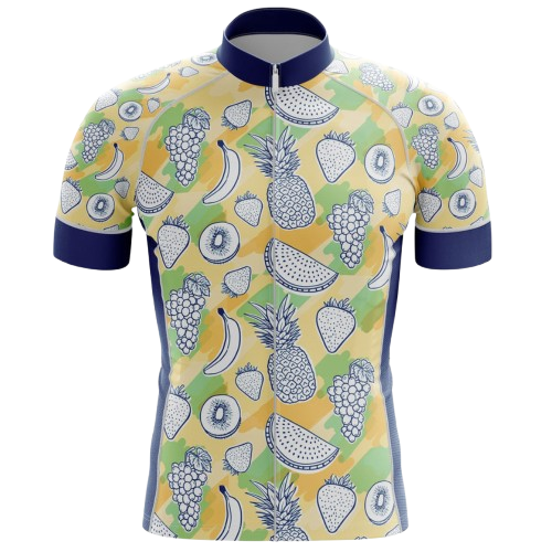 A second edition of the Fruit Punch cycling jersey with an updated vibrant design.