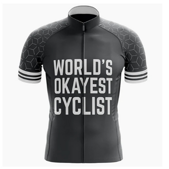 World's Okayest Cyclist Cycling Jersey