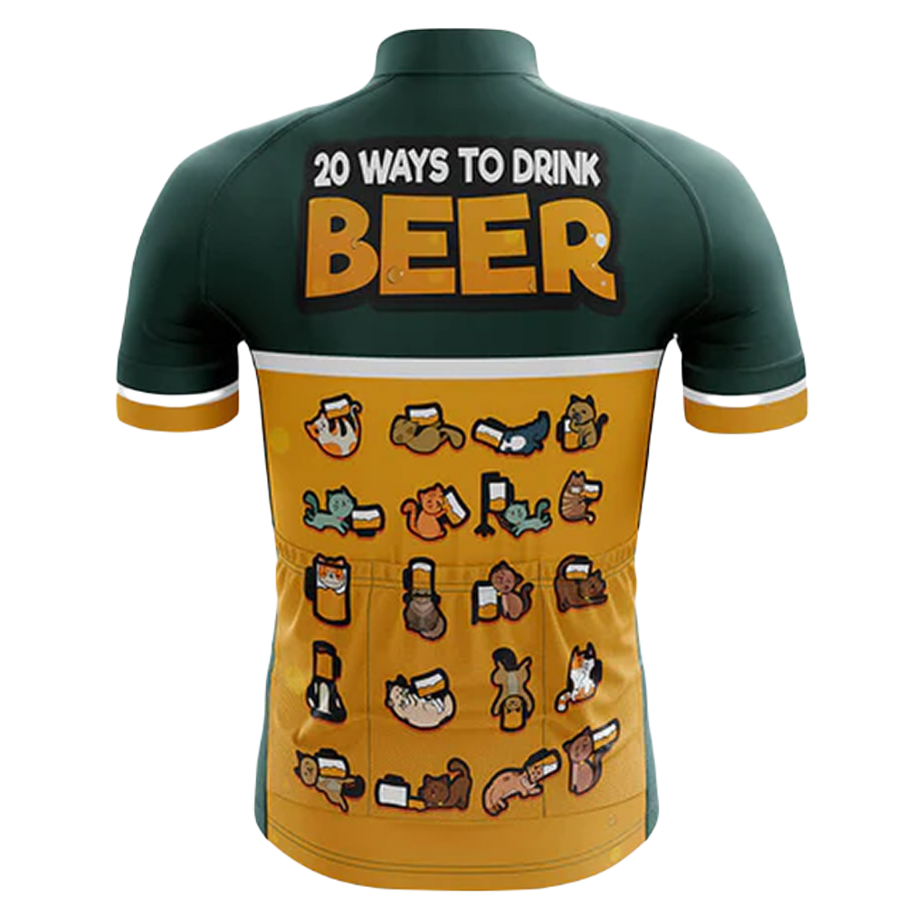 20 Ways To Drink Beer Cycling Jersey