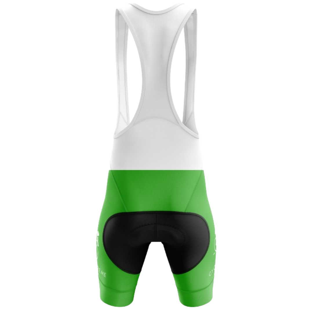 Cyclist wearing Classic bib shorts for ultimate comfort and performance on a long ride.