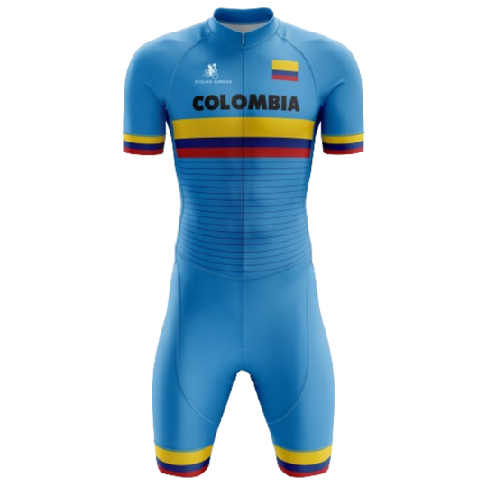 Colombia flag triathlon suit for men.