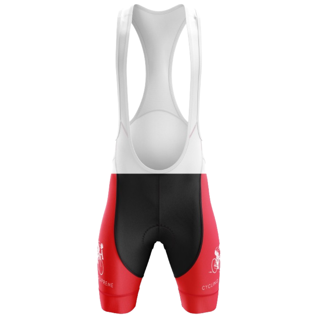 Cyclist wearing Classic bib shorts for ultimate comfort and performance on a long ride.