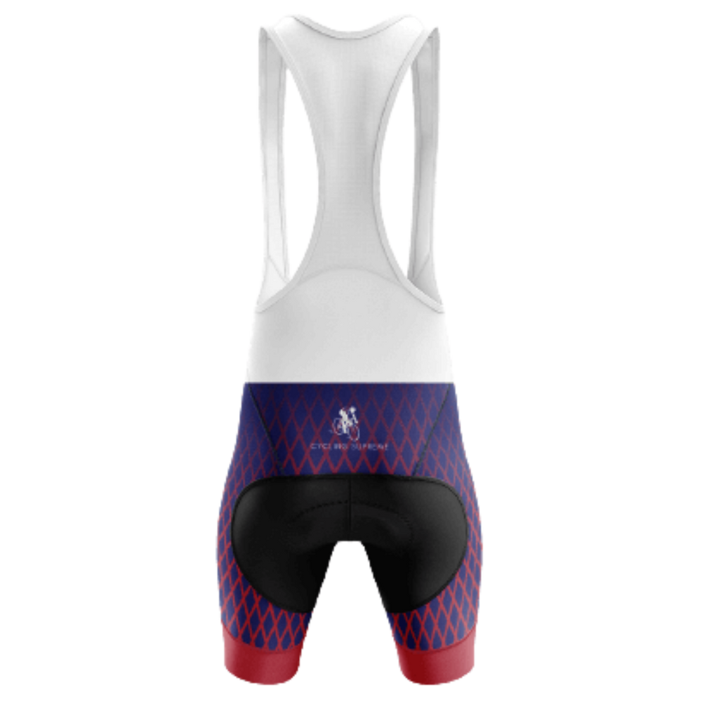 Red Diamond Bib Shorts