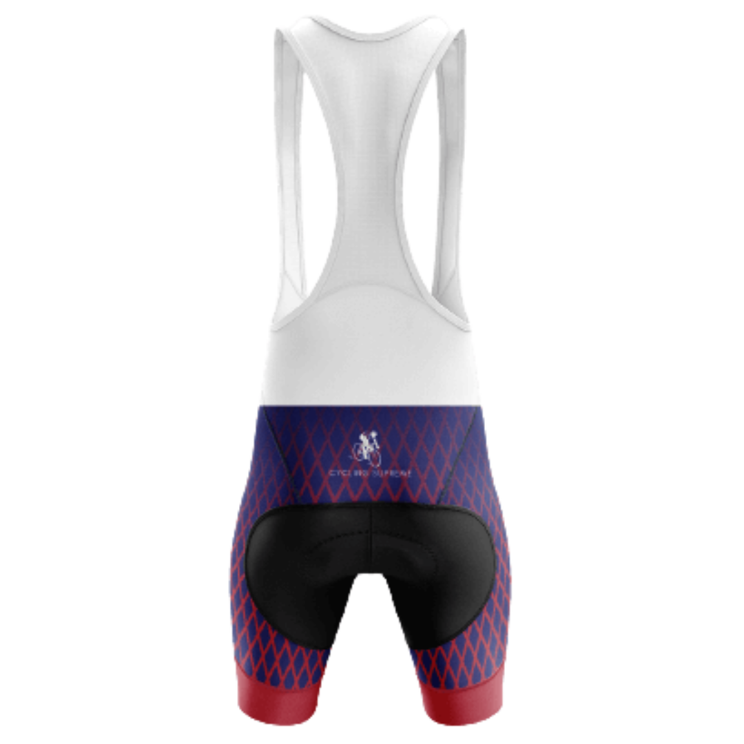 Red Diamond Bib Shorts