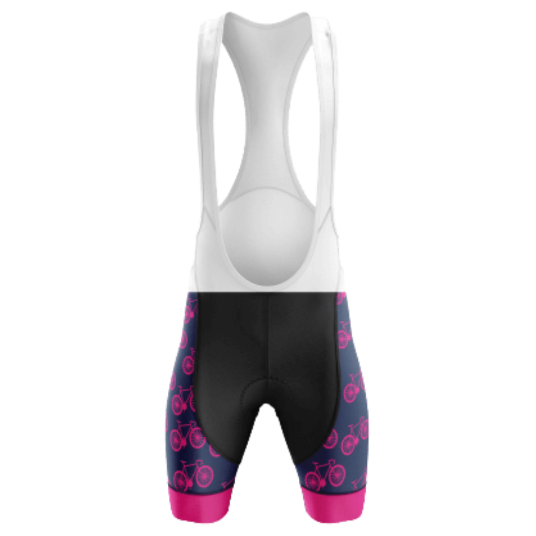 Pink Bike Womens cycling jersey featuring a playful pink bike graphic and breathable fabric for a fun and comfortable ride.