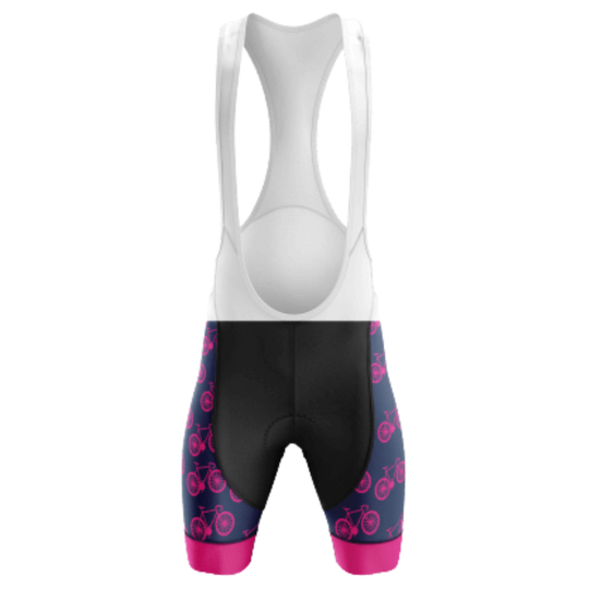 Pink Bike Womens cycling jersey featuring a playful pink bike graphic and breathable fabric for a fun and comfortable ride.