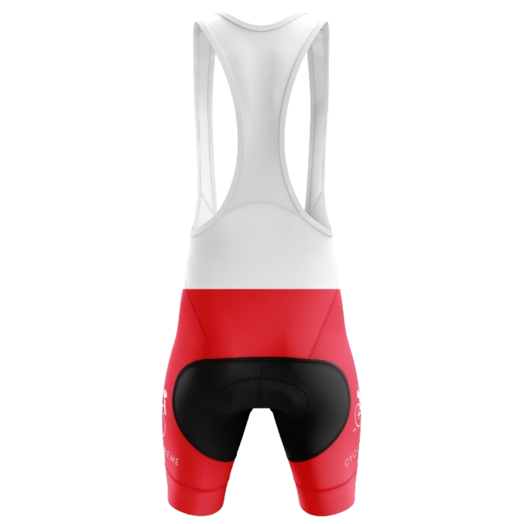 Cyclist wearing Classic bib shorts for ultimate comfort and performance on a long ride.