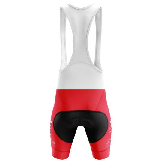 Cyclist wearing Classic bib shorts for ultimate comfort and performance on a long ride.