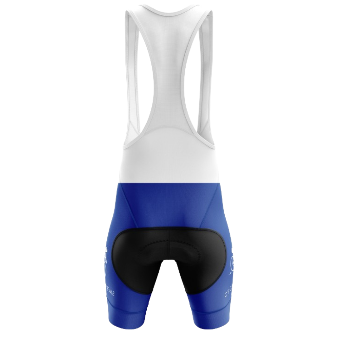 Cyclist wearing Classic bib shorts for ultimate comfort and performance on a long ride.