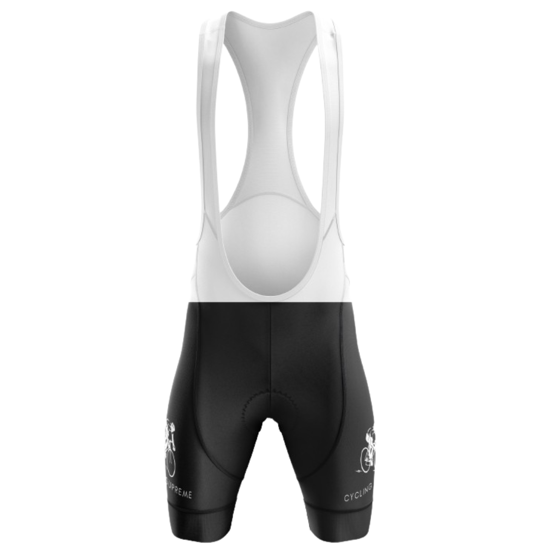 Cyclist wearing Classic bib shorts for ultimate comfort and performance on a long ride.