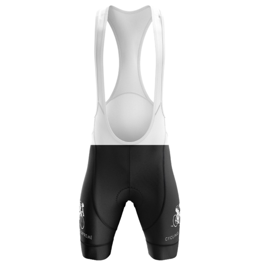 Cyclist wearing Classic bib shorts for ultimate comfort and performance on a long ride.