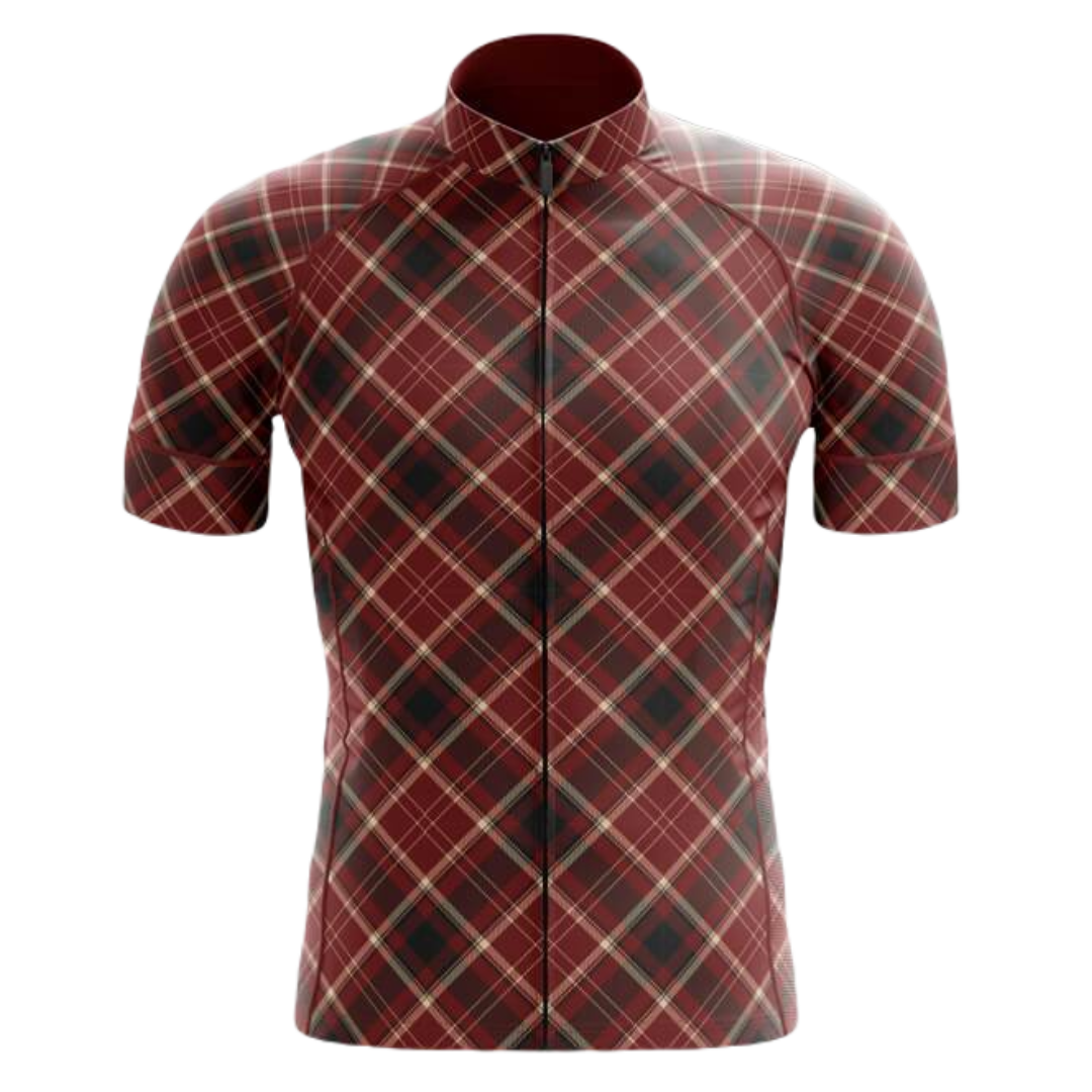 Checkered V Cycling Jersey