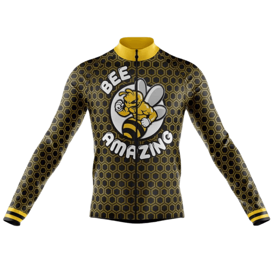 Bee Amazing Long Sleeve Cycling Jersey For Men