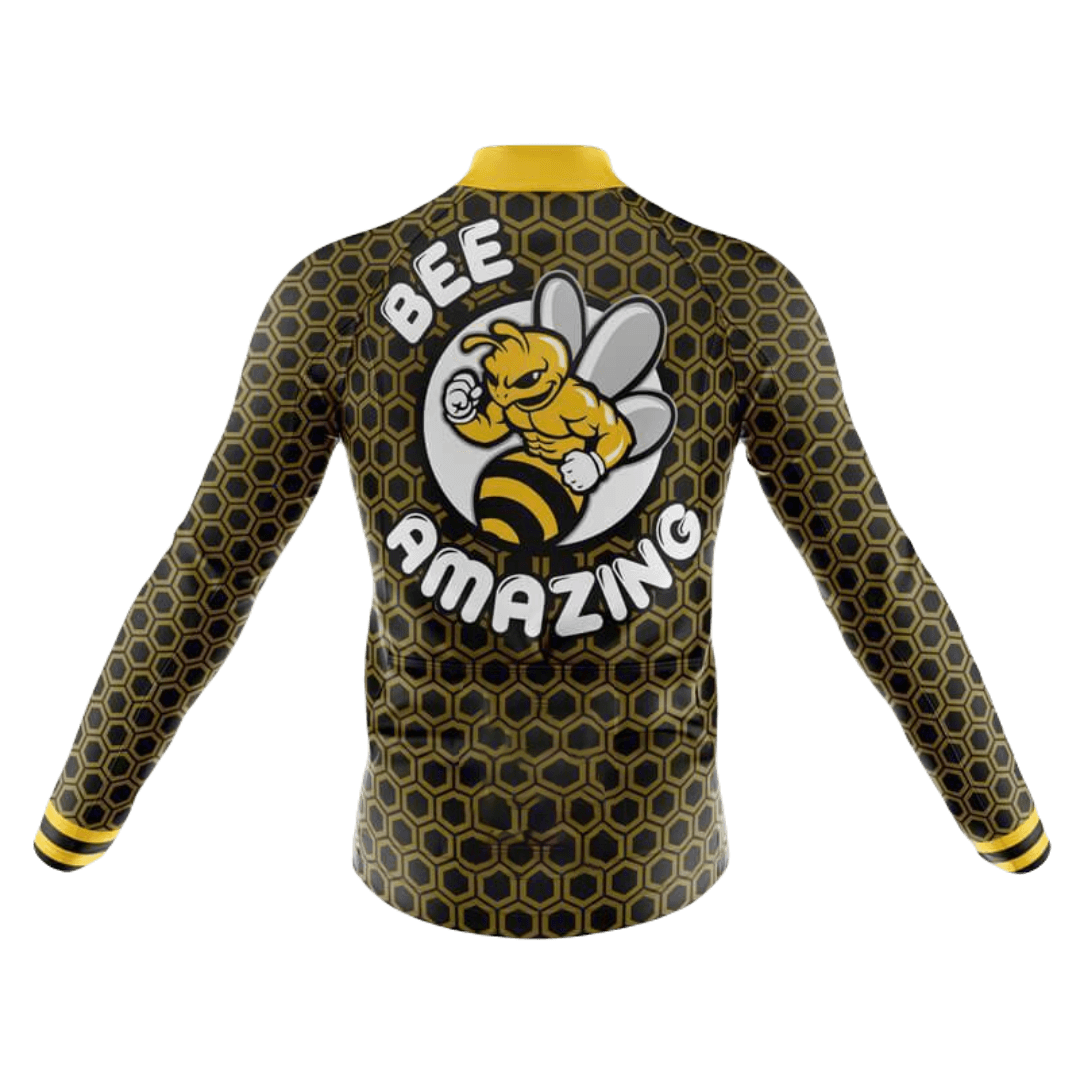 Bee Amazing Long Sleeve Cycling Jersey For Men