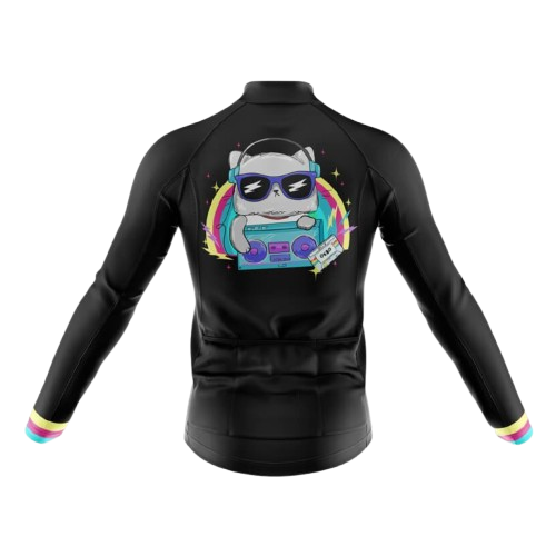 Meow Long Sleeve Cycling Jersey For Men