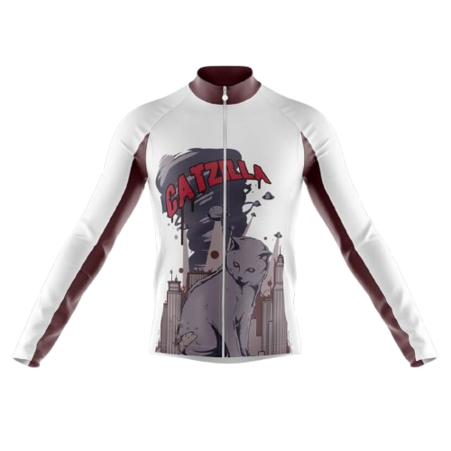 Catzilla Long Sleeve Cycling Jersey For Men