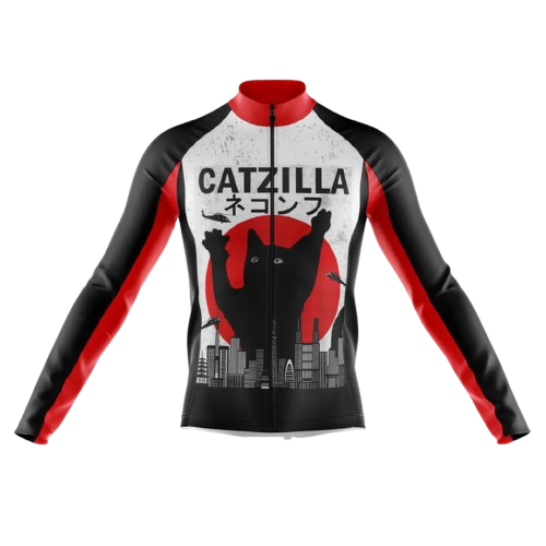 Catzilla III Long Sleeve Cycling Jersey For Men