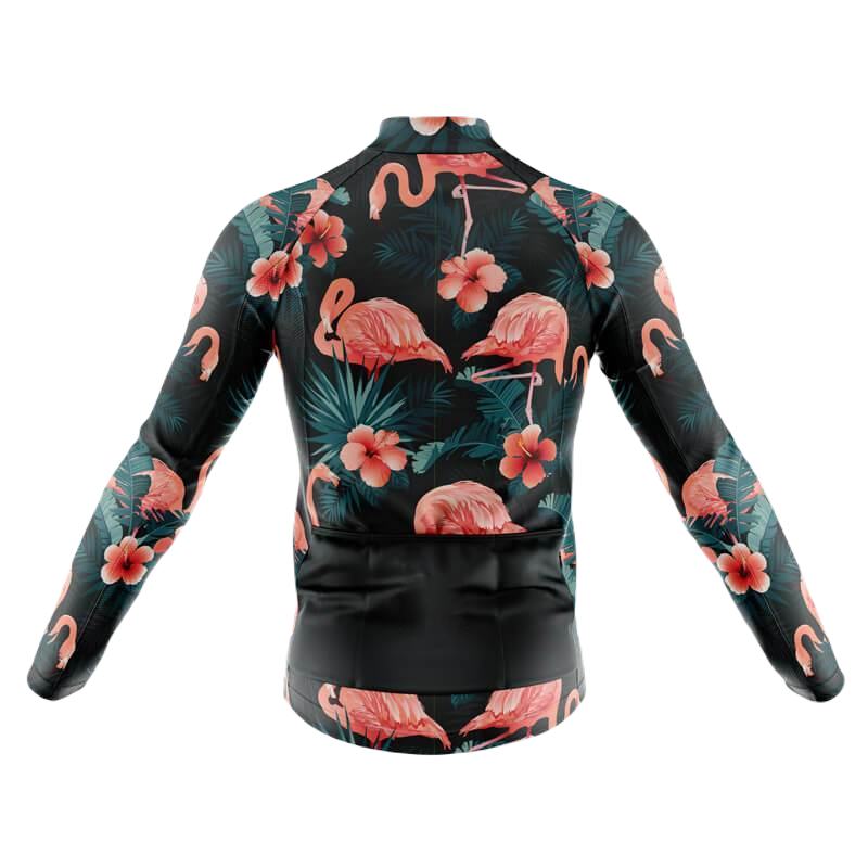 Flamingo Long Sleeve Cycling Jersey For Men