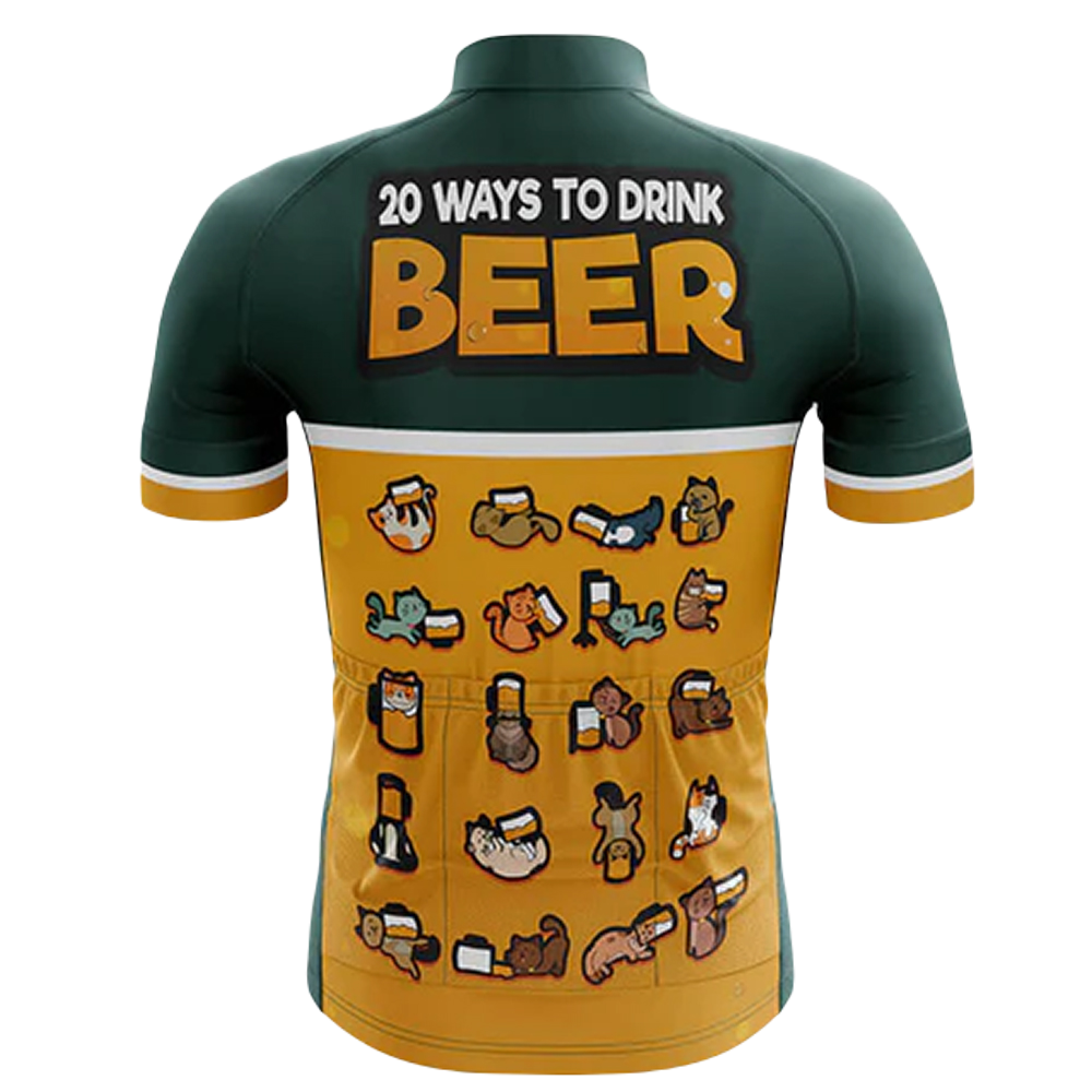 20 Ways To Drink Beer Cycling Jersey