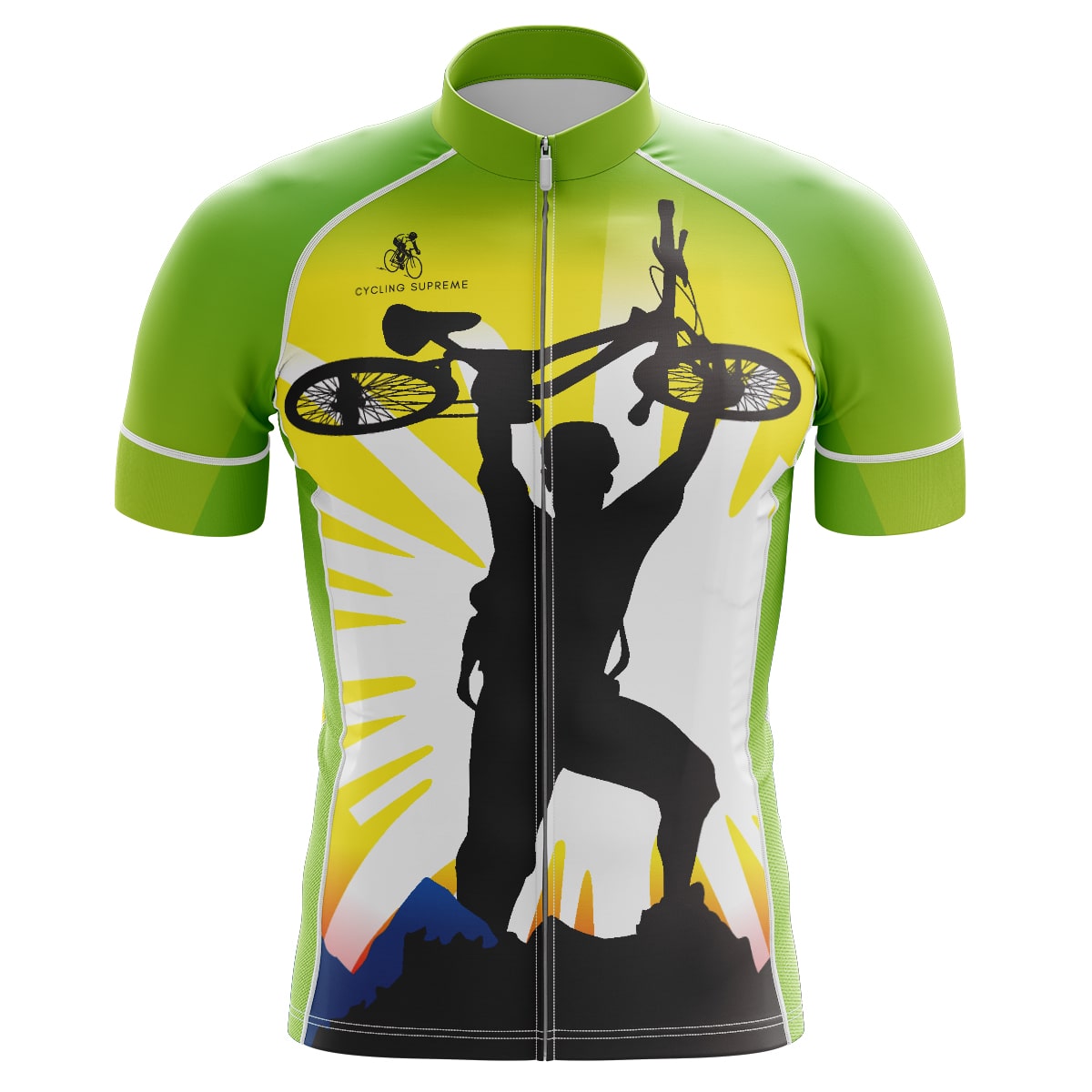 Mountain Biker men's cycling jersey, rugged design