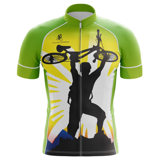 Mountain Biker men's cycling jersey, rugged design