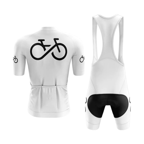 Bike Forever White Cycling Kit