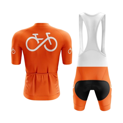 Bike Forever Orange Cycling Kit