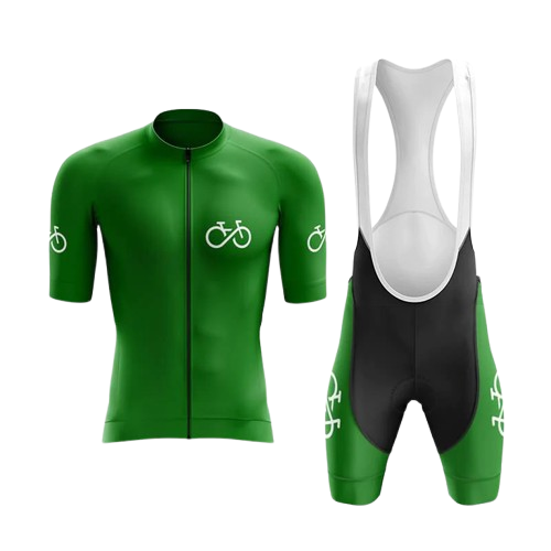 Fresh green cycling kit offering a sleek and modern look for any ride.