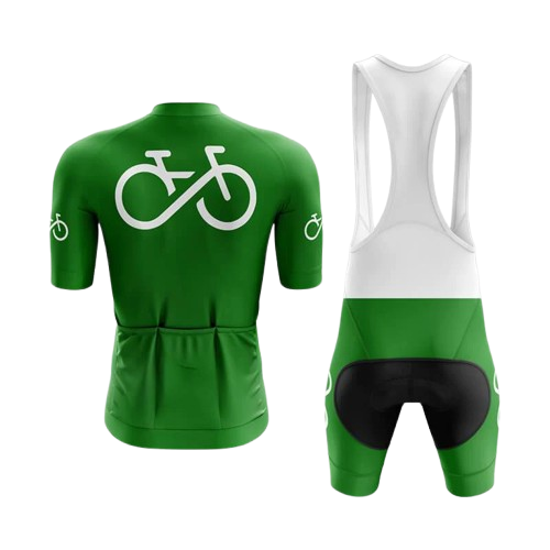 Bike Forever Green Cycling Kit