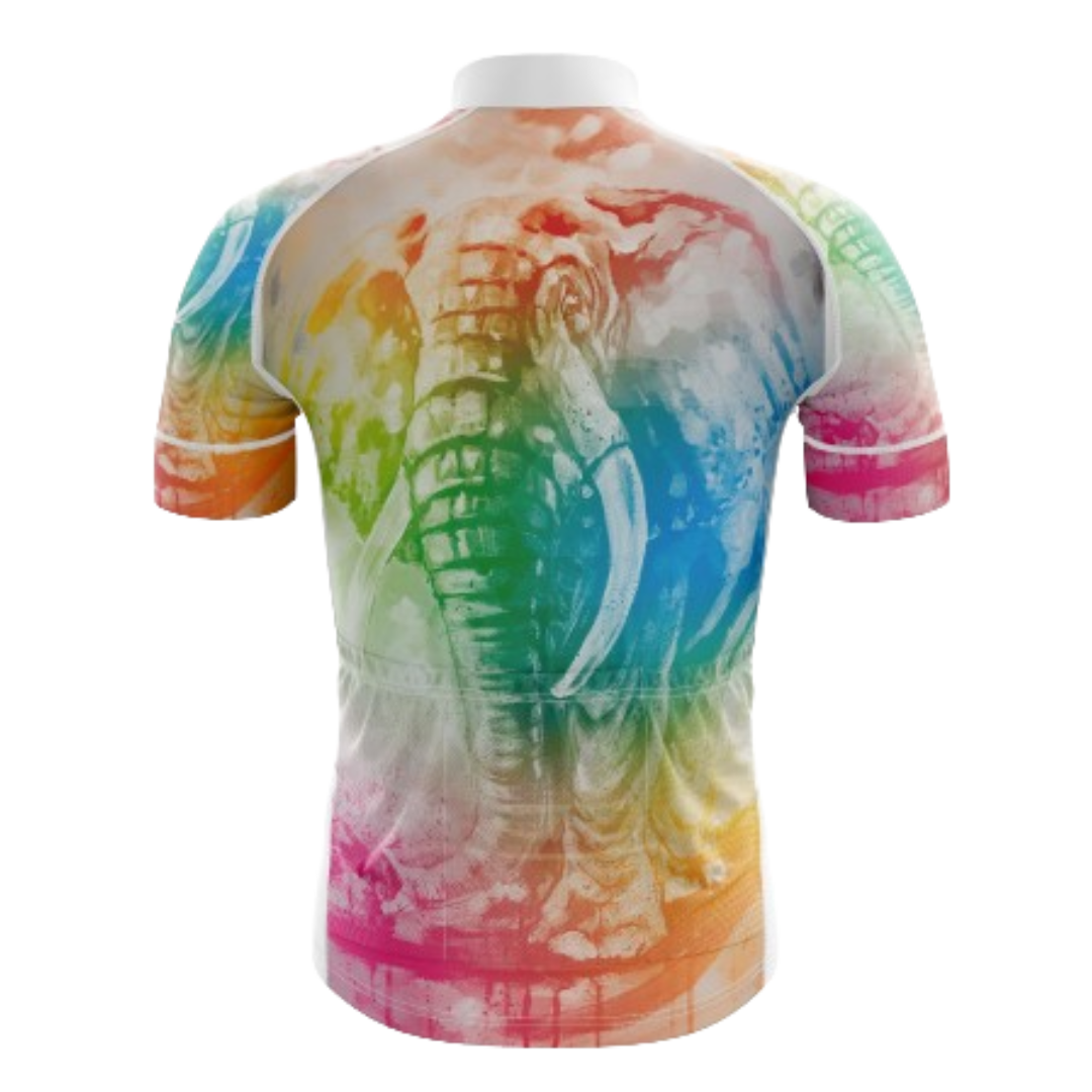 Tie Dye Elephant Men's Cycling Jersey