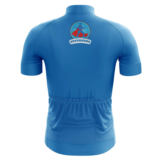 Blue Superman Men's Cycling Jersey