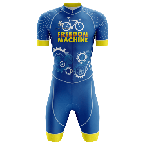 Freedom machine triathlon suit for men.