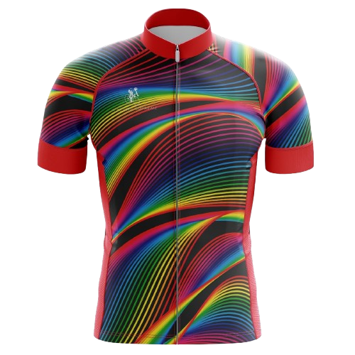 Neon Stripes Men's Cycling Jersey