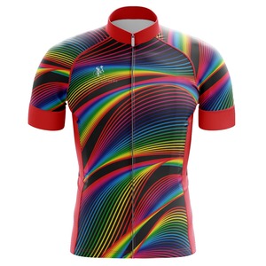 Neon Stripes men's cycling jersey, bright and bold