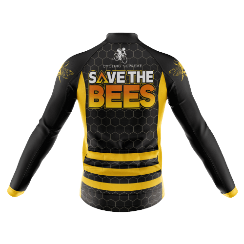 Long Sleeve Cycling Jersey Save The Bees Mens