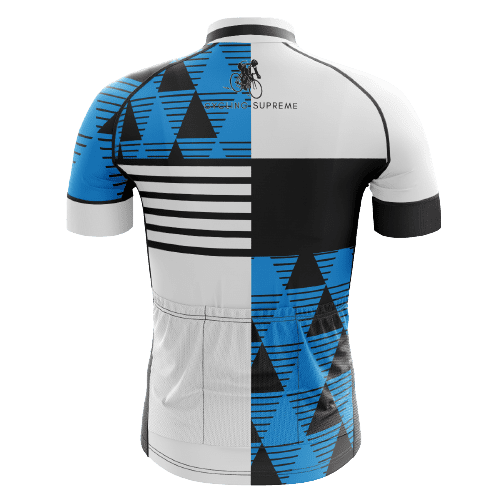 Blue/White/Black Men's Cycling Jersey