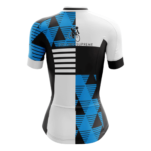 Blue/White/Black Women's Cycling Jersey