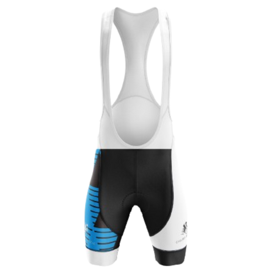 Blue/White/Black Bib Shorts