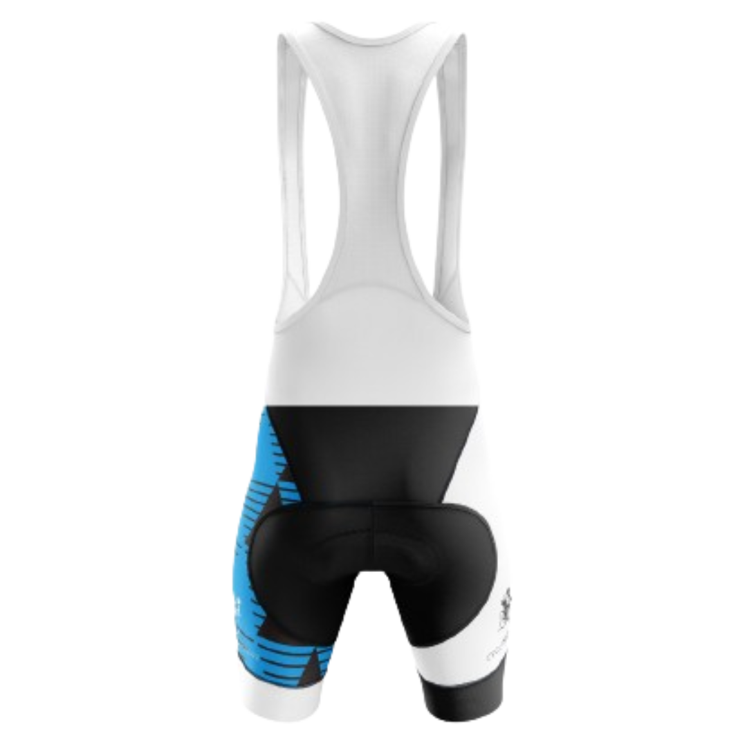 Blue/White/Black Bib Shorts