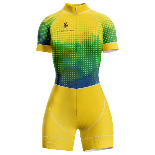 Digital design women's triathlon suit for modern style.