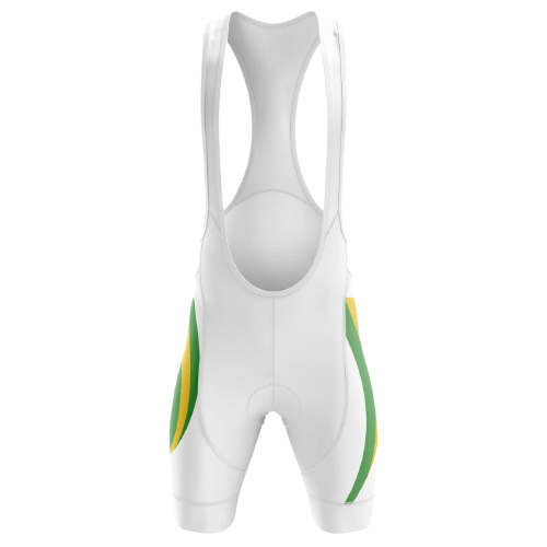 Show your Brazilian pride with these unisex Brazil flag bib shorts.