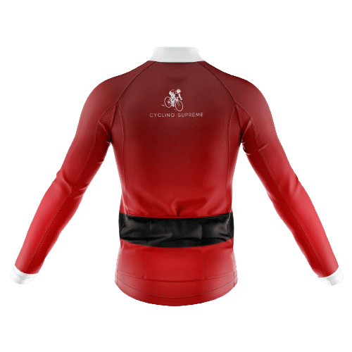 Long Sleeve Cycling Jersey Santa Suit Mens